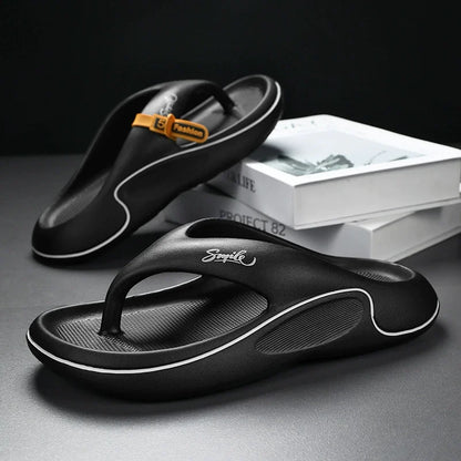 Men's Flip Flops Platform Slippers Soft Sole EVA Slippers for Men Outdoor Casual Beach Shoes Home Non-slip Men Slippers Chanclas