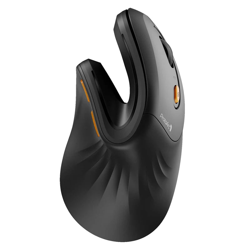ProtoArc Ergonomic Mouse EM11 NL BT Rechargeable Wireless Vertical Mouse 2.4GHz Optical Mice for Windows, Mac OS