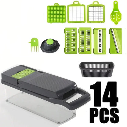5-in-1 Food Chopper Suitable for Handheld Slicers, Dicers, Graters Multifunctional Vegetable Chopper Kitchen Tool