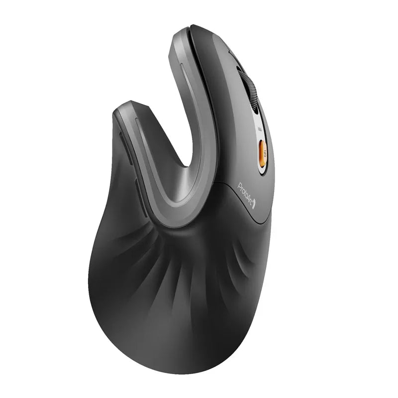 ProtoArc Ergonomic Mouse EM11 NL BT Rechargeable Wireless Vertical Mouse 2.4GHz Optical Mice for Windows, Mac OS