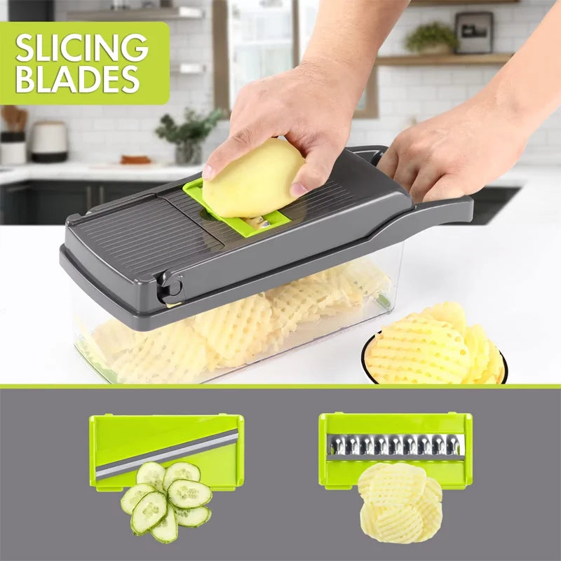 Multifunctional Vegetable Cutter Set Kitchen Tools Manual Slicer Shredder Wiper Grater Accessories Cooking and Kitchen Gadgets