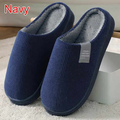 Winter Warm Fur Home Slippers Women Comfort Mute Non Slip Plush Slides Woman Solid Color Soft Sole Indoor Bedroom Slippers 2024