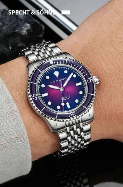2026 New Specht & Söhne 39mm Vintage Men Dive Watch Automatic Mechanical Watches Sapphire Crystal BGW Luminous Waterproof 200m