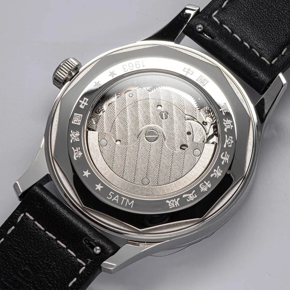 1963 Automatic Watches 40mm Man Watch Pilot Watch of Men Seagull ST1780 Movement Mechanical Waterproof Wristwatch reloj hombre
