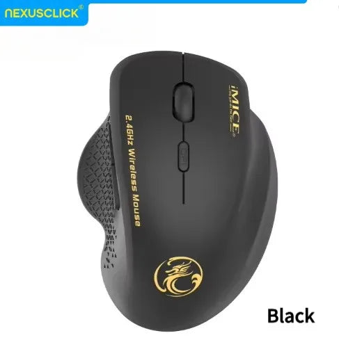 NexusClick 2.4G Wireless Silent Click Mouse,3 Adjustable DPI 6 Buttons Power Saving USB Plug Play Mice For Laptop Office Gaming