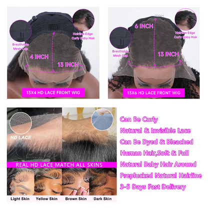 Body Wave 13x6 Hd Lace Human Hair Wig Transparent 13x4 Lace Front Wigs Preplucked 40 Inch Human Hair Lace Frontal Wigs 4x4 5x5