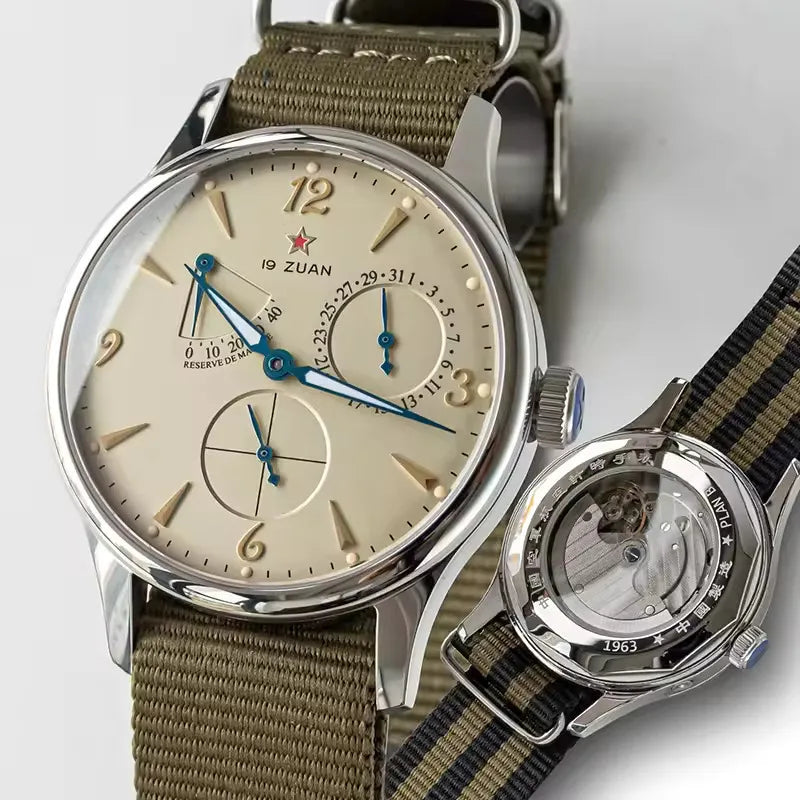 1963 Automatic Watches 40mm Man Watch Pilot Watch of Men Seagull ST1780 Movement Mechanical Waterproof Wristwatch reloj hombre