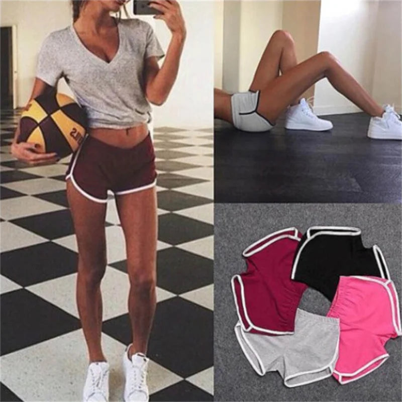 Sports Shorts Women Summer 2024 New Candy Color Anti Emptied Skinny