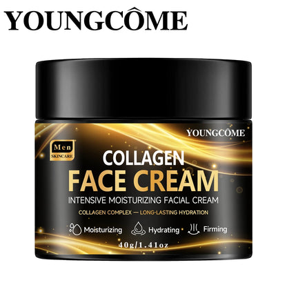 Men's Collagen Moisturizing Cream Skincare Fade Facial Wrinkles Hyaluronic Acid Firming Skin Moisturizer