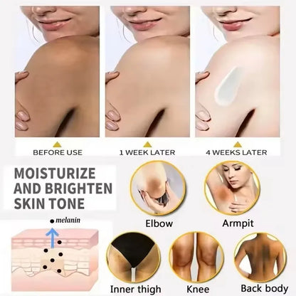 50g Body Underarm Whitening Cream Private Parts Bleaching Whiten Butt Knee Brighten Inner Thigh Intimate Dark Remove Melanin