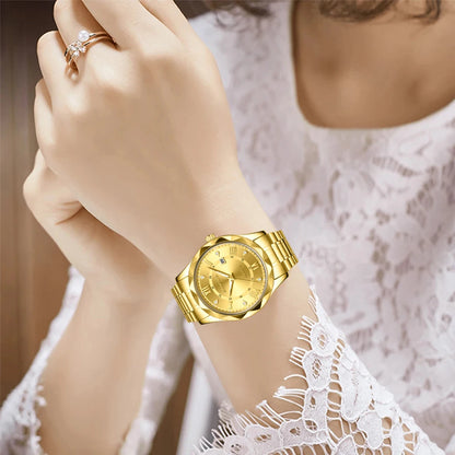 LIGE Classic Quartz Watch For Women Fashion Creative Six Diamond Pointer Design Women Watch Top Brand Luxury Waterproof Watches
