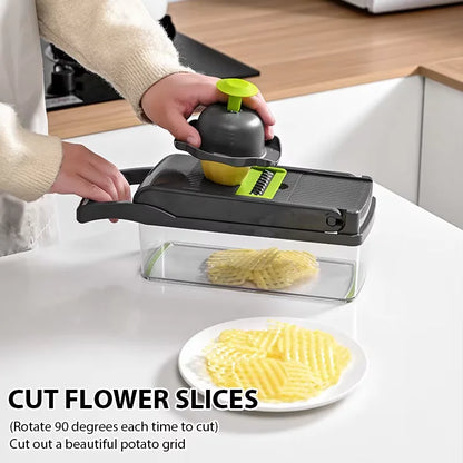 Multifunctional Vegetable Cutter Set Kitchen Tools Manual Slicer Shredder Wiper Grater Accessories Cooking and Kitchen Gadgets