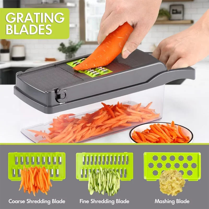 Multifunctional Vegetable Cutter Set Kitchen Tools Manual Slicer Shredder Wiper Grater Accessories Cooking and Kitchen Gadgets