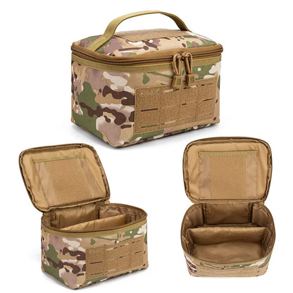Portable Rifle Cartridge Bag Pistol Ammo Pouches Ammunition Box for Outdoor Hunting Shooting Bullet Storage EDC Handbag