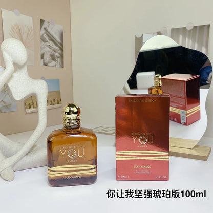 100ml Stronger With You Men's Perfume, Chypre Oriental Fragrance, Long Lasting Woody Scent for Him