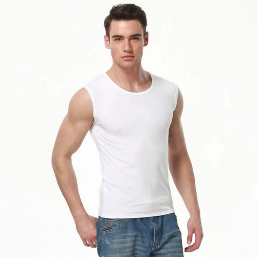 3/1 Pack Men's Cotton Sleeveless Vest Young Men's Wide Shoulder Sports