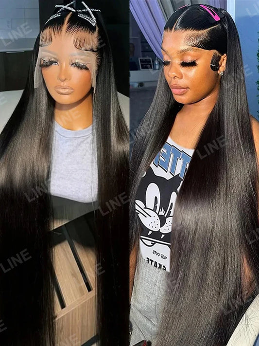 44 40 Inches Straight 13x6 360 Lace Frontal Human Hair Wigs Brazilian 7x5 Ready To Go Glueless Wig 100% Human Hair Preplucked