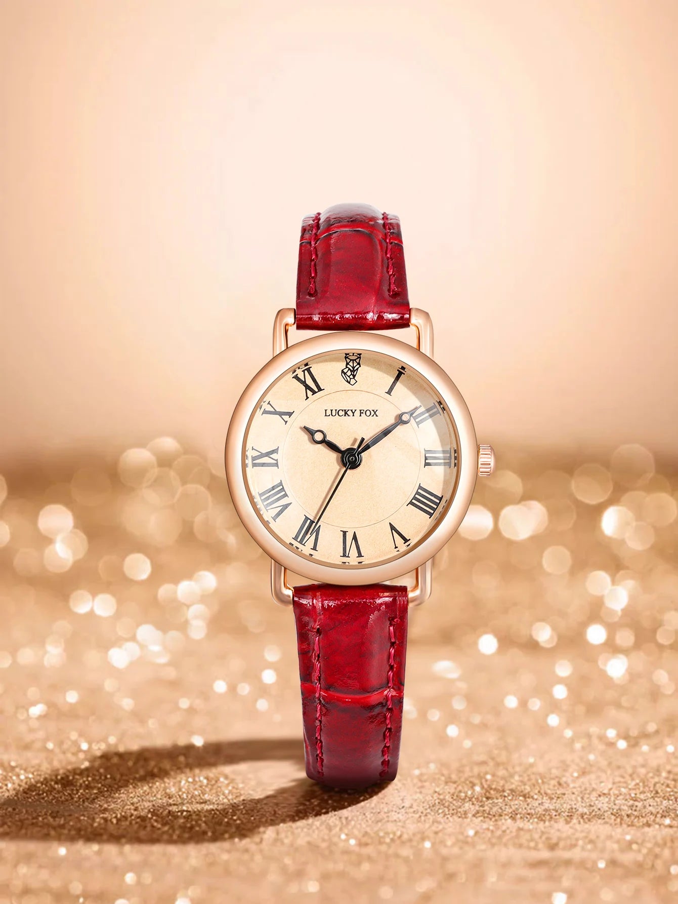 LUCKYFOX Fashionable ladies watch with a simple and elegant design small dial ladies quartz watch; Christmas gift; wristwatch