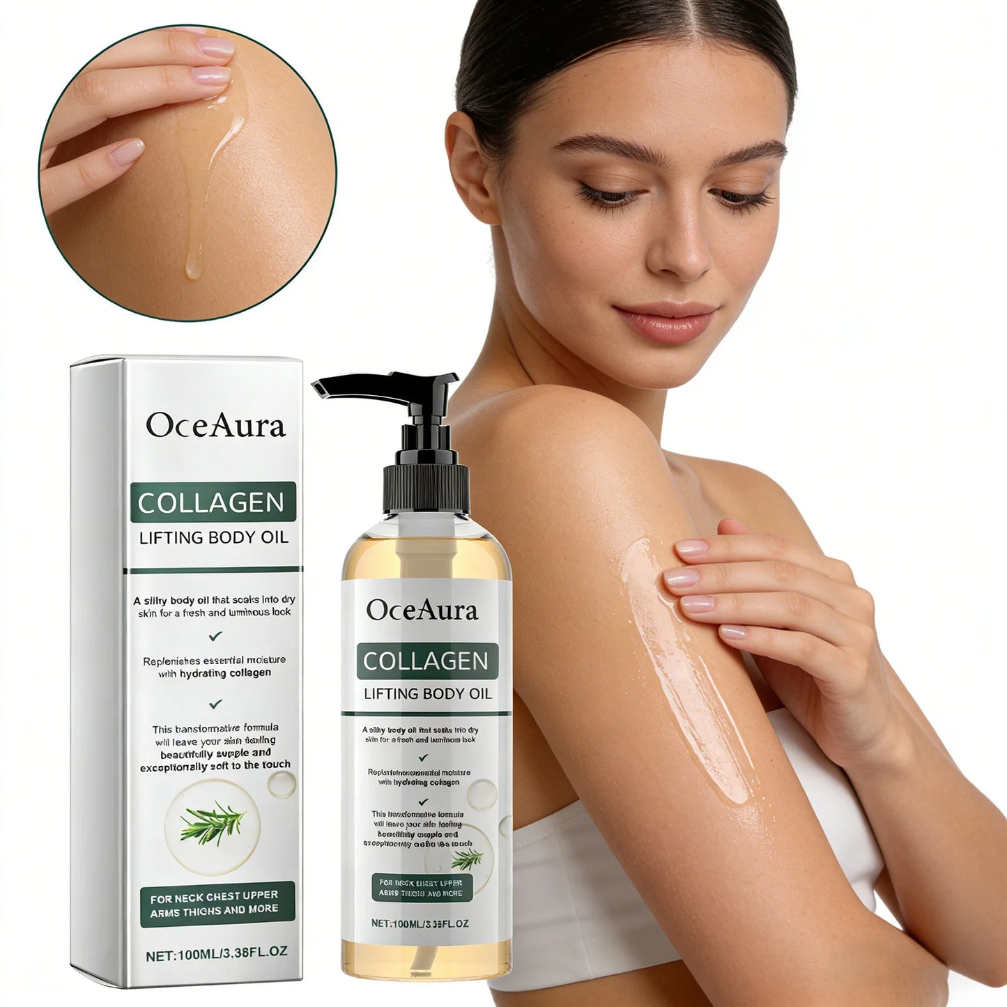 Collagen Firming Body Oil 100ml Enhance Skin Elasticity & Tighten Deep