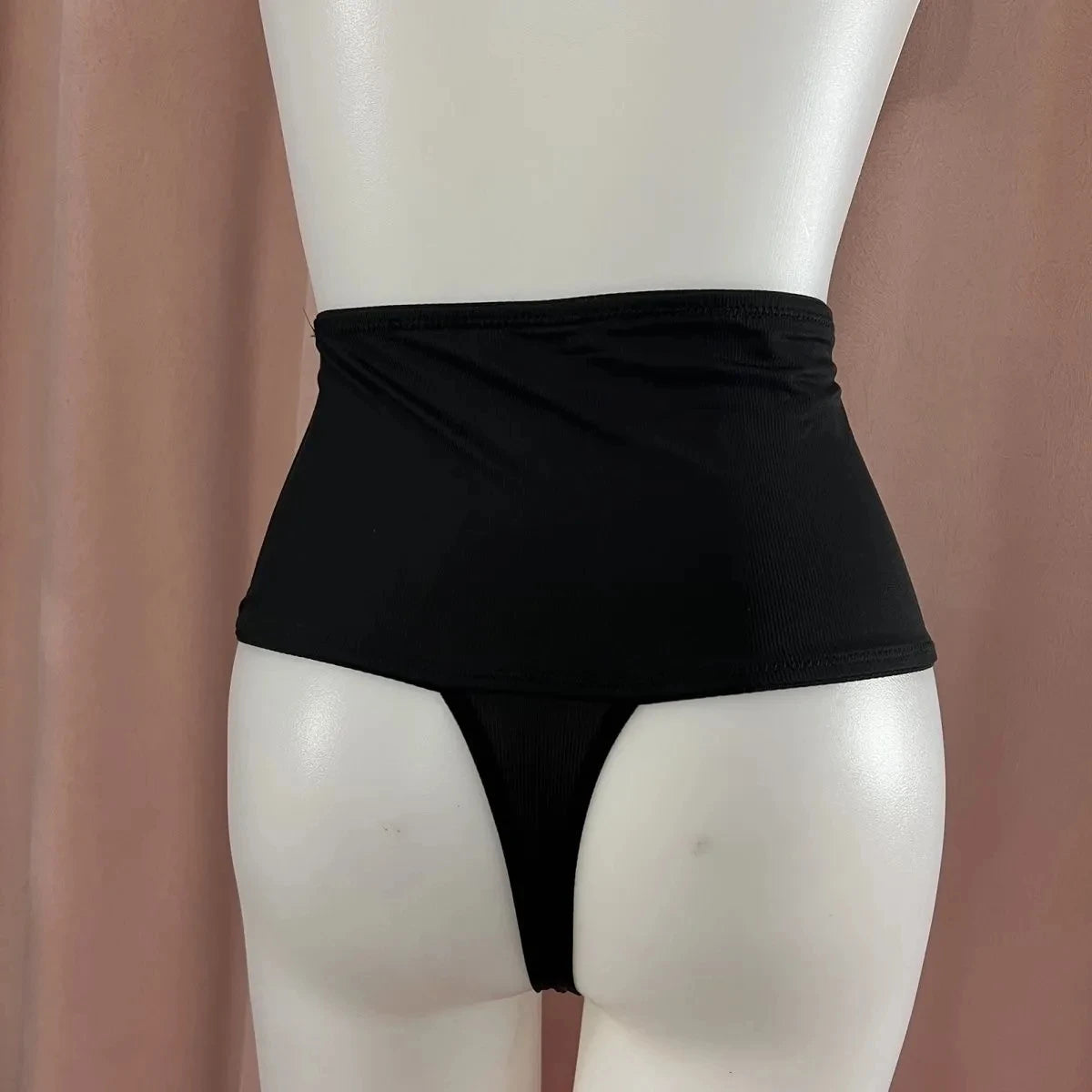 Women Big Elastic High Waist Panties Briefs Black-T Breathable Briefs Intimates Shapewear Panties Erotic Lingerie Slim Thongs