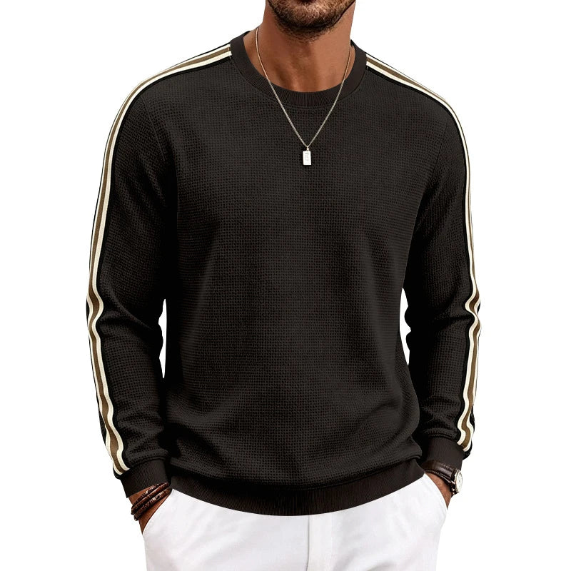 Men Lightweight Pineapple Grid Sweatshirt, Crew Neck Loose Breathable Casual Sport Top For Spring Autumn Amazon EU US