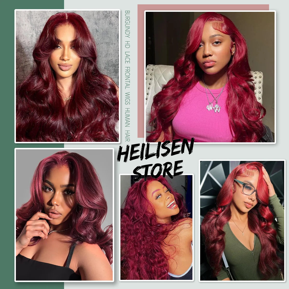 Body Wave Burgundy 40 Inches Long-length 200% High Density 13x6 13x4 HD Transparent Lace Frontal Wig Human Hair Wigs 99J Wine Red Pre Plucked Brazilian Hair For Women