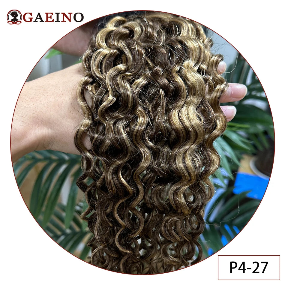 Water Wave Tape in Human Hair Extension Brazilian Hair Skin Weft Tape in Curly Human Hair 20 Pcs/Set Black Brown Blonde Color