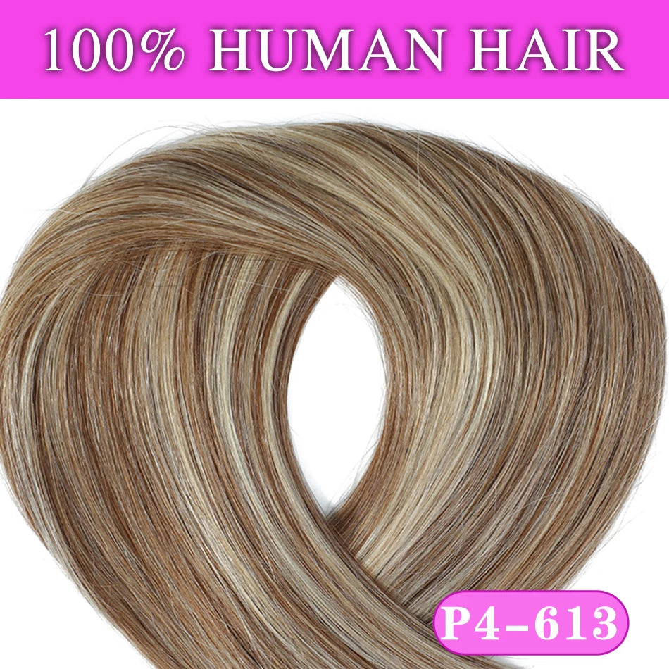 SOVO Tape in Hair Extensions 100% Remy Human Hair 20 Inch  20pcs  Balayage Skin Weft Tape in Extensions  12-26 inch
