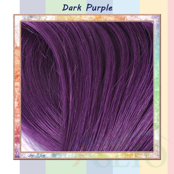 RESIO Color  8D Tip Hair Extensions 100% Real Human Hair Microbeads Extensions Color Purple Blue Pink Gray 18-20inch 0.5g/Strand