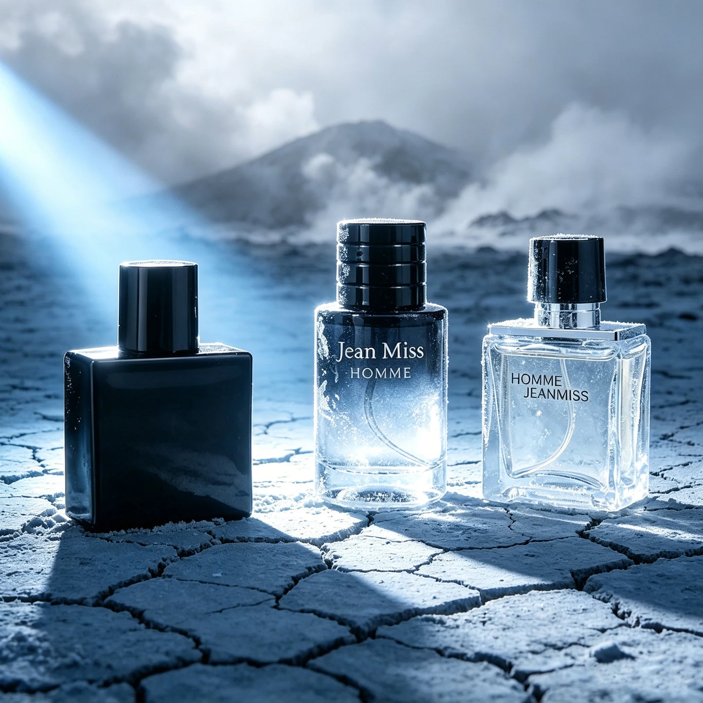 Jean Miss 3Pcs Men Perfume Gift Set Woody Aquatic Citrus Scent Eau de Toilette Long Lasting Masculine Fragrance Exquisite Blue Gift Box For Male Dating Travel Birthday Valentine Gift
