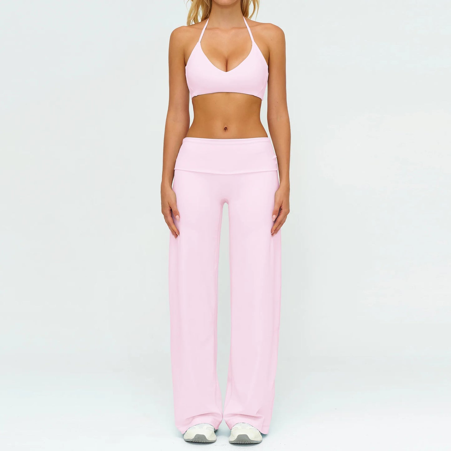 BIANHUI Women's Tracksuit Yoga Set Loose Casual Women Outdoor Sports Long Sleeve 2/3 Piece Set Sportswear Woman Gym Clothes