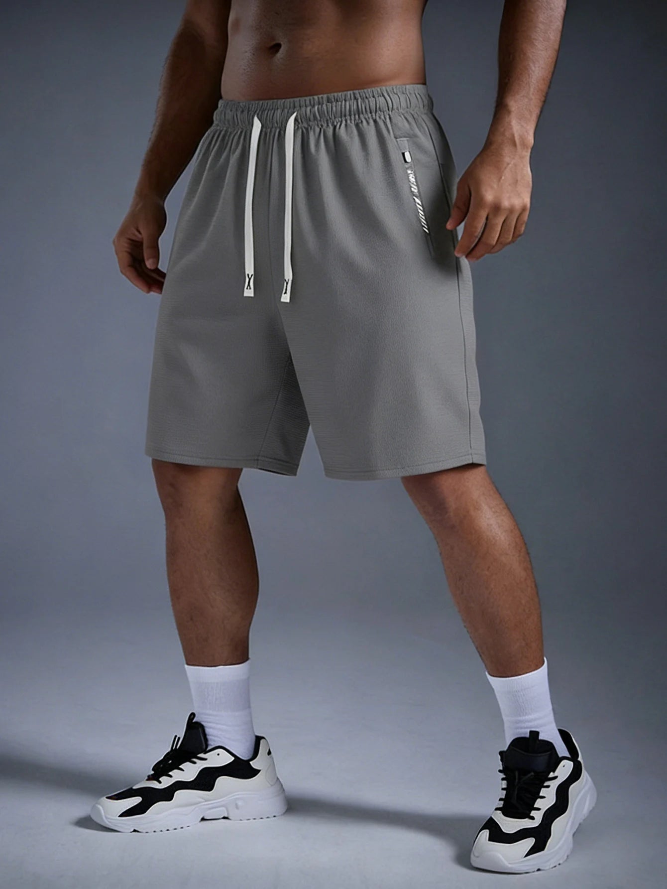 Summer Men's Clothes Basketball Shorts Ice Silk Stretch Running Pants Y2k Clothing Male Sports Man Sneakers Gym Short Anime Sea