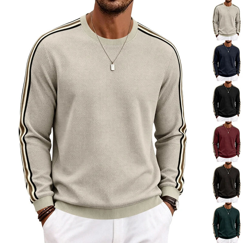 Men Lightweight Pineapple Grid Sweatshirt, Crew Neck Loose Breathable Casual Sport Top For Spring Autumn Amazon EU US