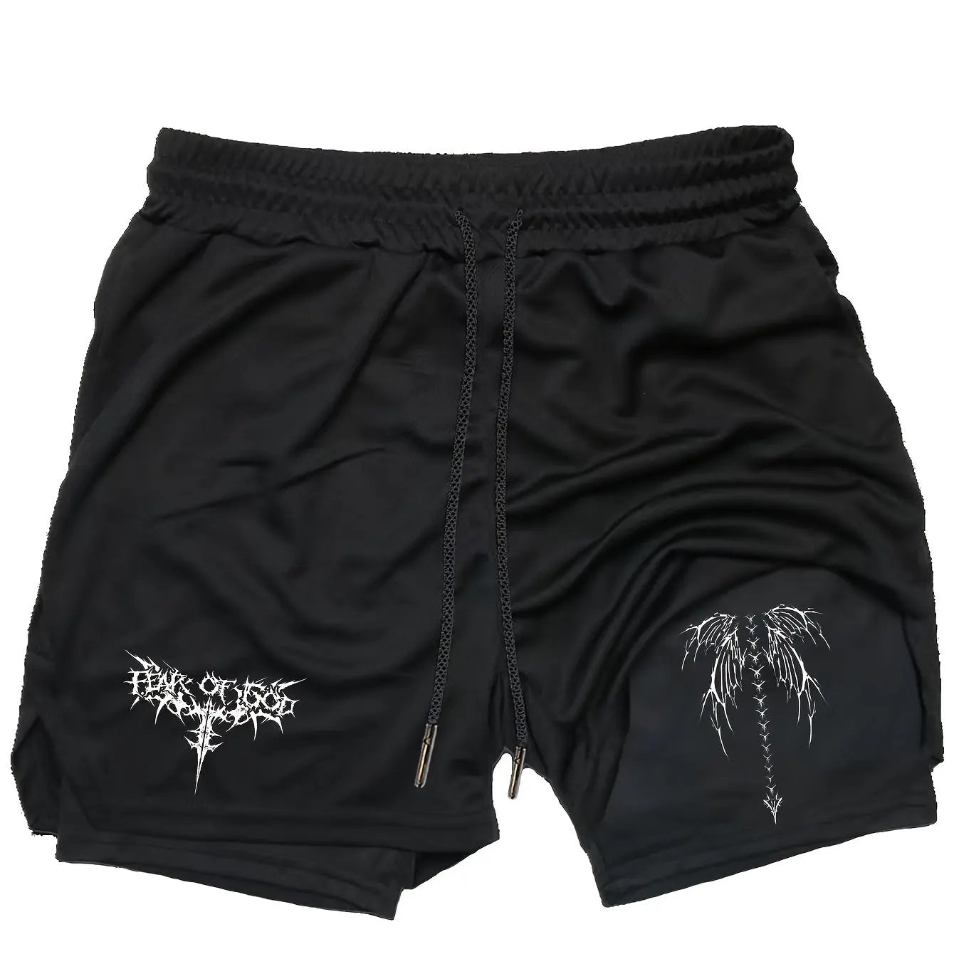Men Running Shorts 2 in 1 Double-deck Sport Shorts Sportswear Gym Fitness Short Pants Training Jogging Bottom Men's Clothing
