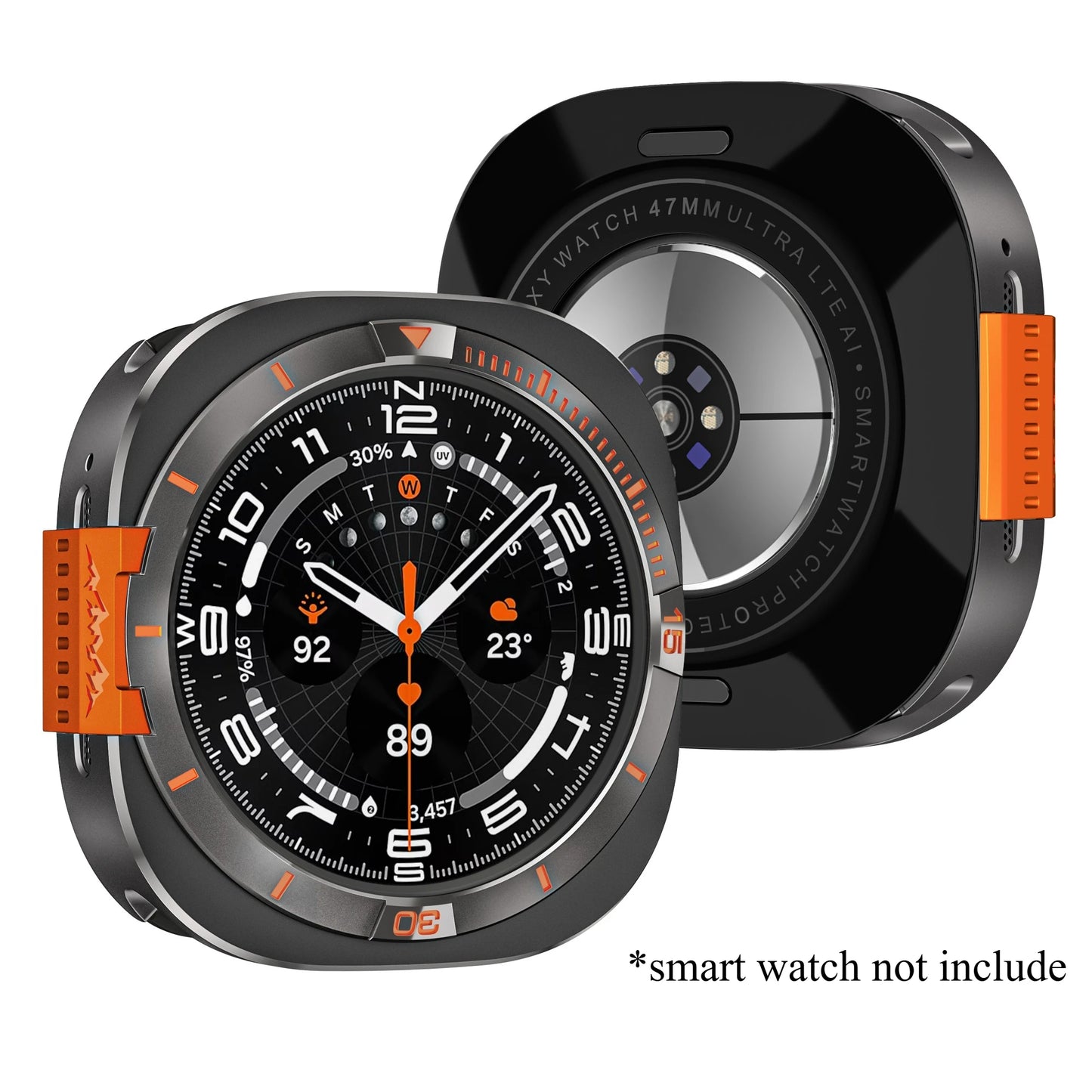 Metal Alloy Protective Case for Samsung Galaxy Watch Ultra 2025 47mm Hard Bumper Cover for Galaxy Watch 7 Ultra 47mm Accessories