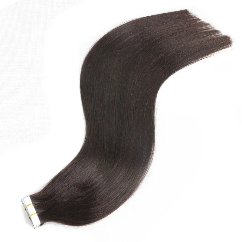 BHF Tape In Hair Extensions Human Hair 20pcs/Pack European Remy Straight Invisible Tape Ins Adhensive 100% Human Hair For Salon