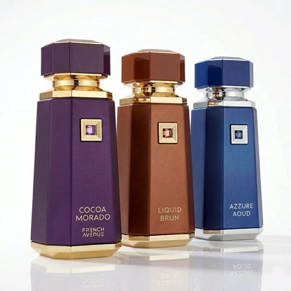 Arab Oriental Long Lasting Fragrance French Avenue Liquid Brun Azzure Aoud Cocoa Morado Woody Spicy Vanilla Perfume Unisex Gift