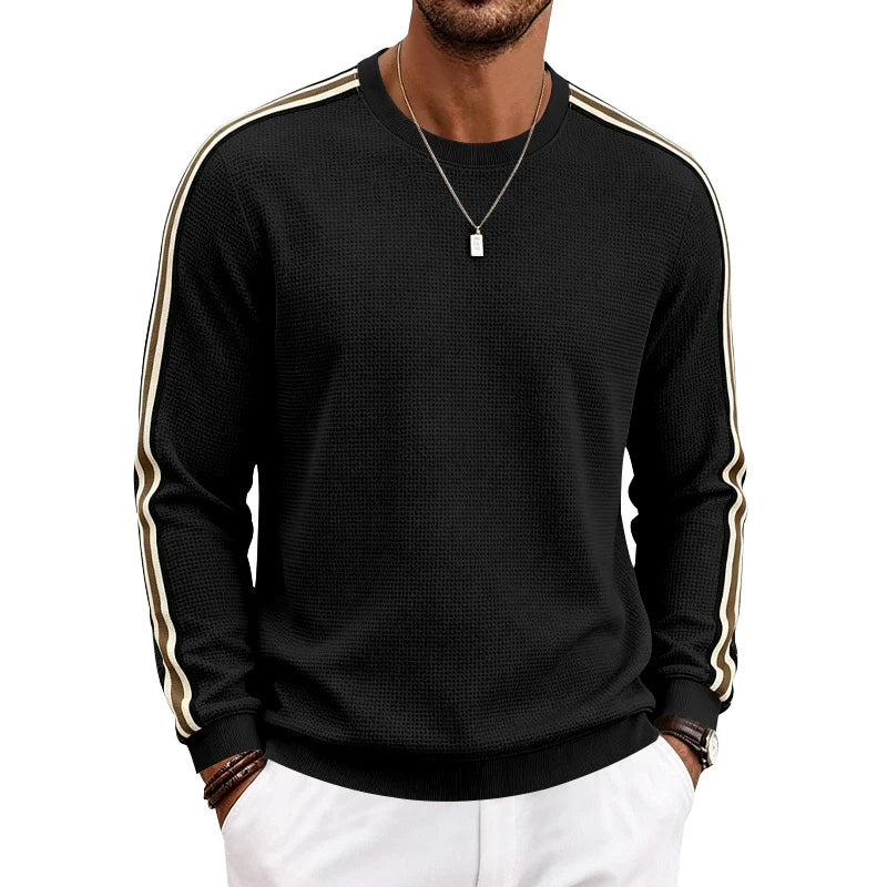 Men Lightweight Pineapple Grid Sweatshirt, Crew Neck Loose Breathable Casual Sport Top For Spring Autumn Amazon EU US