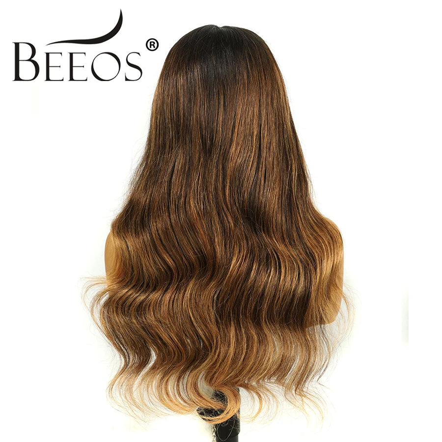 250% 13X6 HD Transparent Lace Full Frontal Wigs Body Wave Human Hair Wigs Blonde Wig 100% Human Hair HD Lace Wigs Brazilian Hair