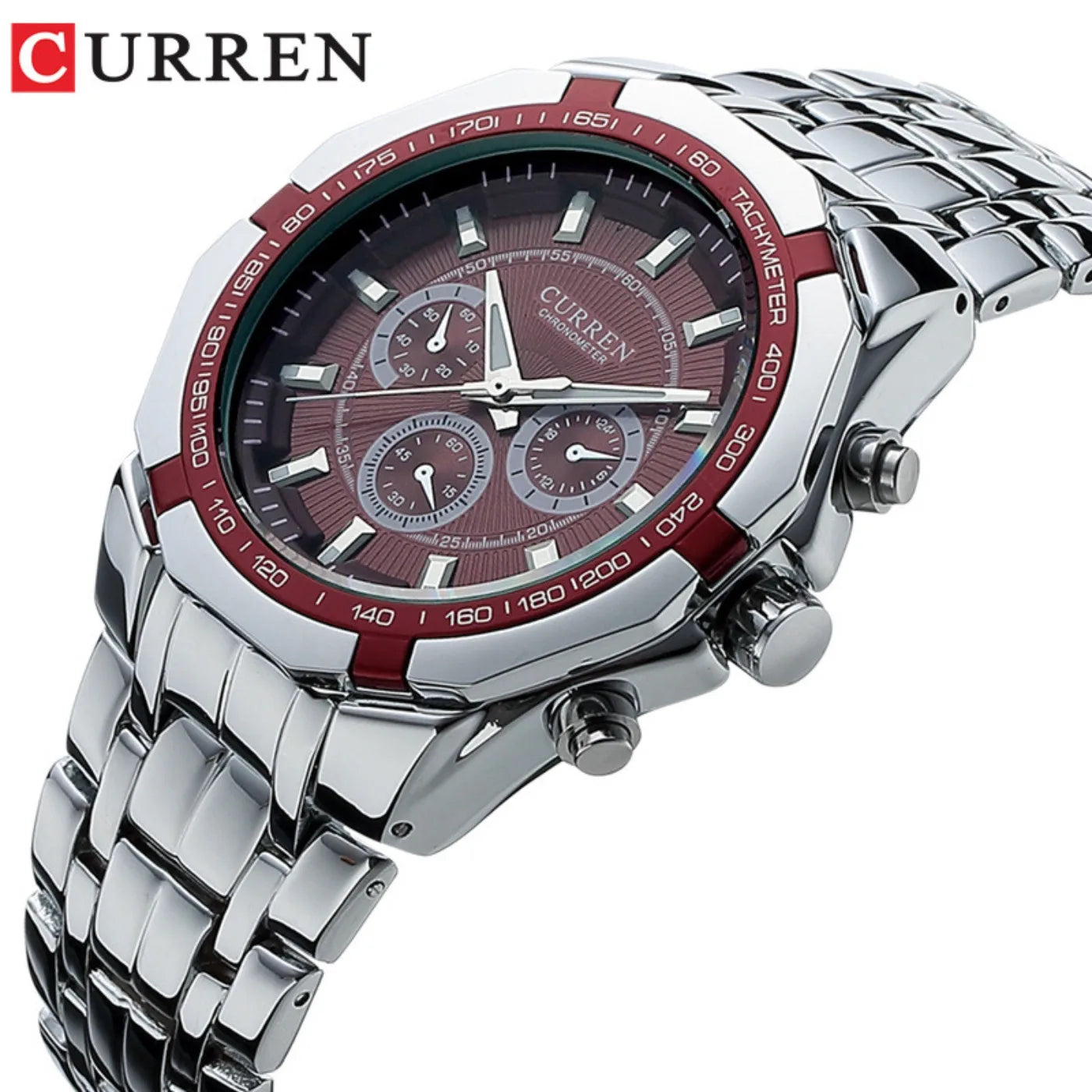 CURREN Men Luxury Brand Military Sport Mens Watches Full Steel Quartz Clock Men's Waterproof Business Watch Relogio Masculino