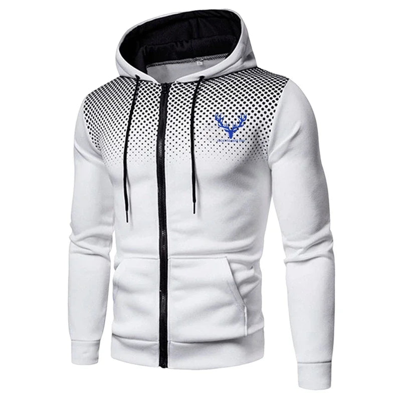 2026 New Arrival Men's Set Zipper Hoodies and Black Sweatpants Autumn Winter Daily Casual Fashion Sportswear Outdoor Jogger Suit