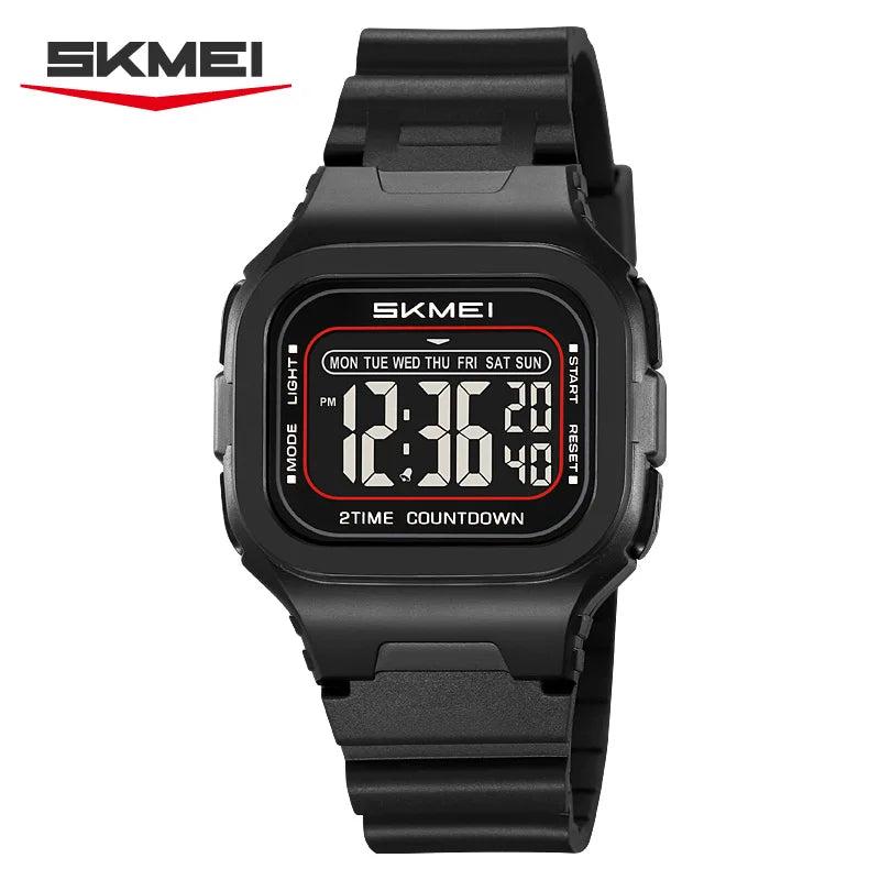SKMEI 2343 Military Digital Watch Sports Shockproof Waterproof Multi Functional Men's Watch LED Display Alarm Clock Reloj Hombre
