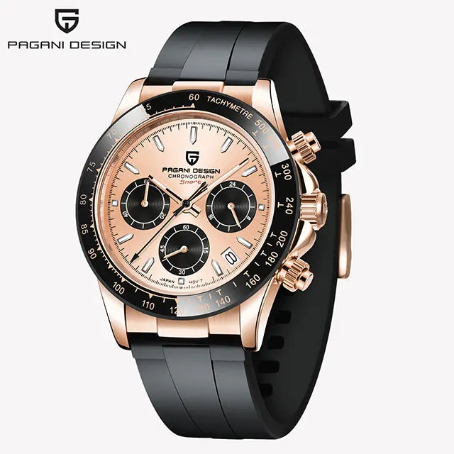PAGANI DESIGN New VK63 Quartz Watch 40mm Men Wristwatch Chronograph Stainless Steel Waterproof Clock Top Brand Gift Watches Man