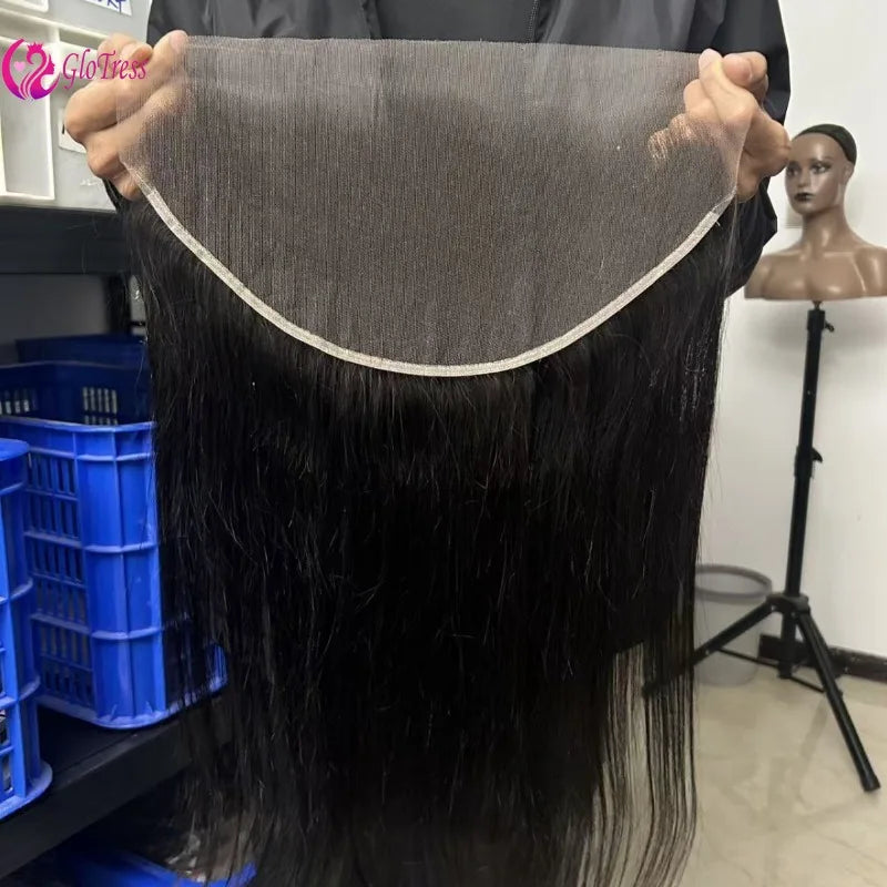 Human Hair 13x6 Lace Frontal Pre Plucked with Baby Hair 150% Density 10-22'' 2x6 Lace Closure Remy hair for Women Natural Color