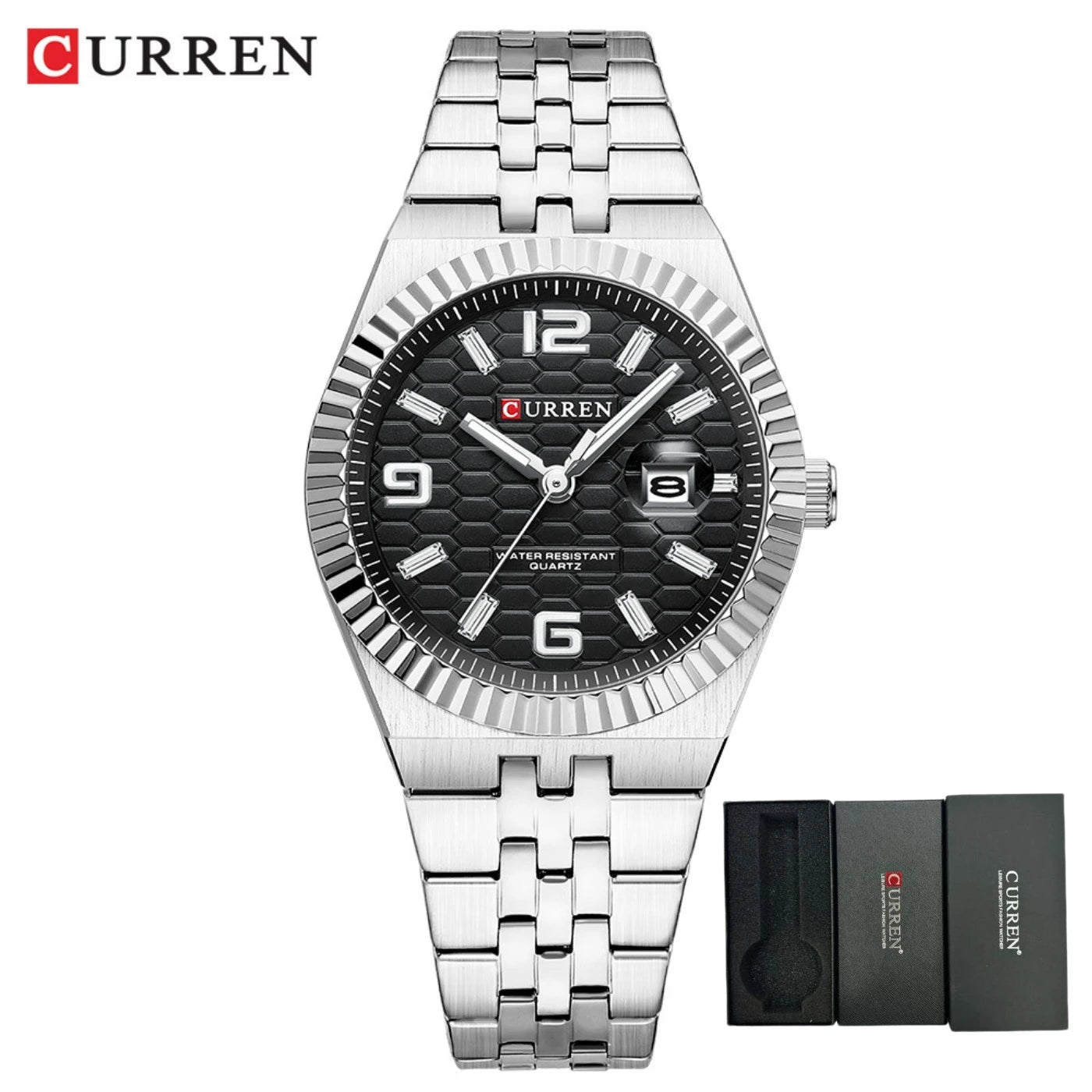 CURREN Women's Watch Analog Quartz Waterproof Ladies Wrist Watches with Date Dainty Fashion Luxury Stainless Steel Watch