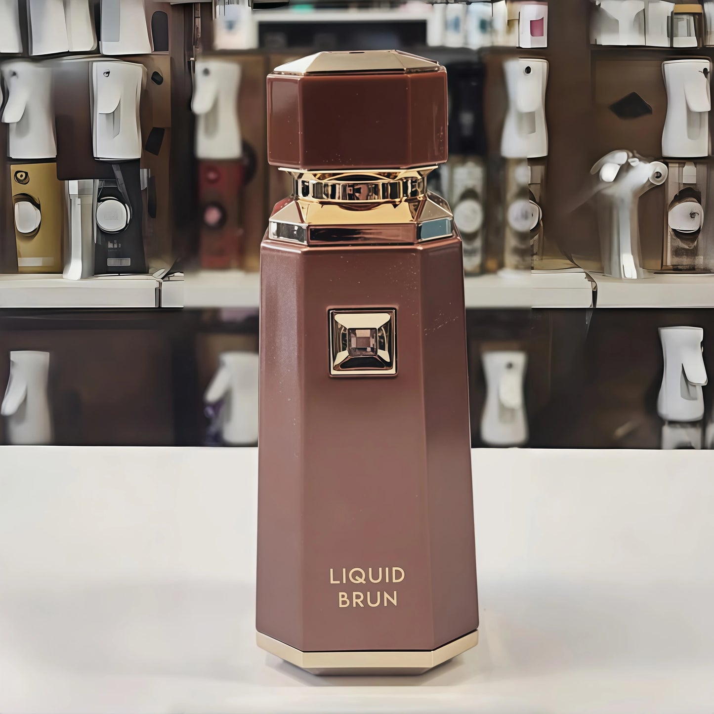 Liquid Brun Eau de Parfum Spray by Fragrance World French Avenue 3.4 Oz for Men - Warm Spicy & Woody Scent with Bourbon Vanilla & Musk Notes