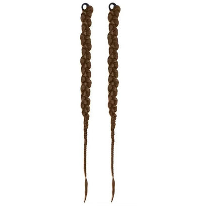 1/2PCS Hair Extension Braided Ponytail Fashion Long Twist Braided Ponytail Synthetic Extension Hair Accessories Hip Hop Y2K Girl