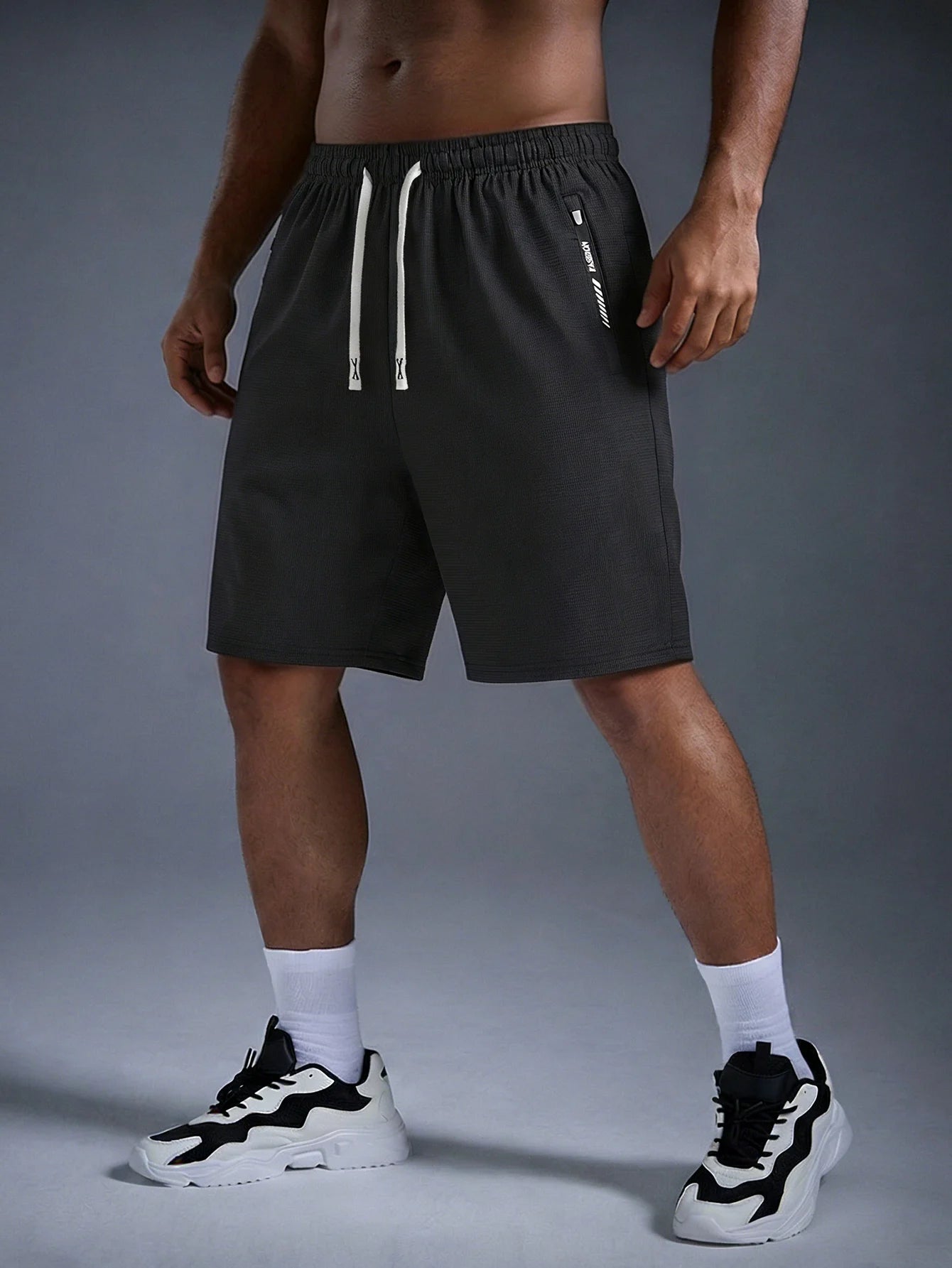 Summer Men's Clothes Basketball Shorts Ice Silk Stretch Running Pants Y2k Clothing Male Sports Man Sneakers Gym Short Anime Sea