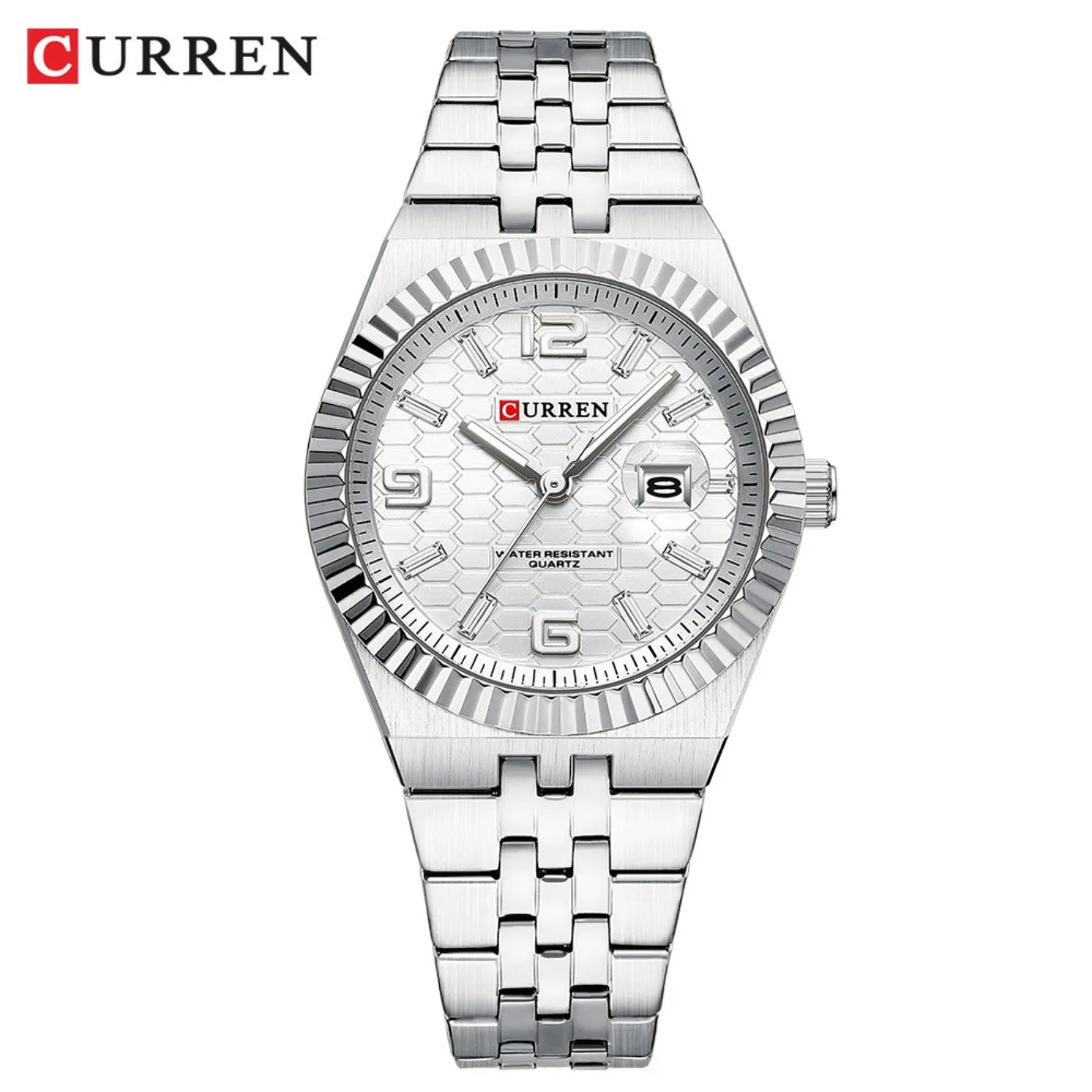 CURREN Women's Watch Analog Quartz Waterproof Ladies Wrist Watches with Date Dainty Fashion Luxury Stainless Steel Watch