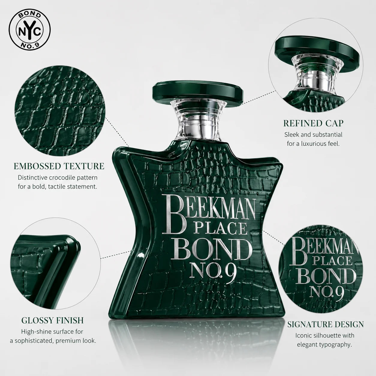 Bond No.9 Beekman Place Eau De Parfum 100ml for Men Long Lasting Luxury Niche Perfume Spray Fresh Citrus Lavender Blackcurrant Jasmine Woody Amber Musk Daily Wear Travel Gift